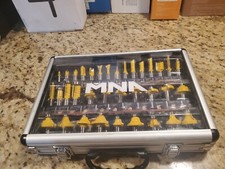 MNA Router Bits 35 Pcs Set,1/2 Inch Shank Router Bit Kit.American Router Bit