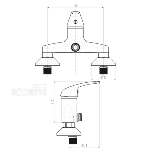 Komplett Duschset Duscharmatur und Brausegarnitur mit 5x Strahlarten Art. 151004 - Bild 5 von 12