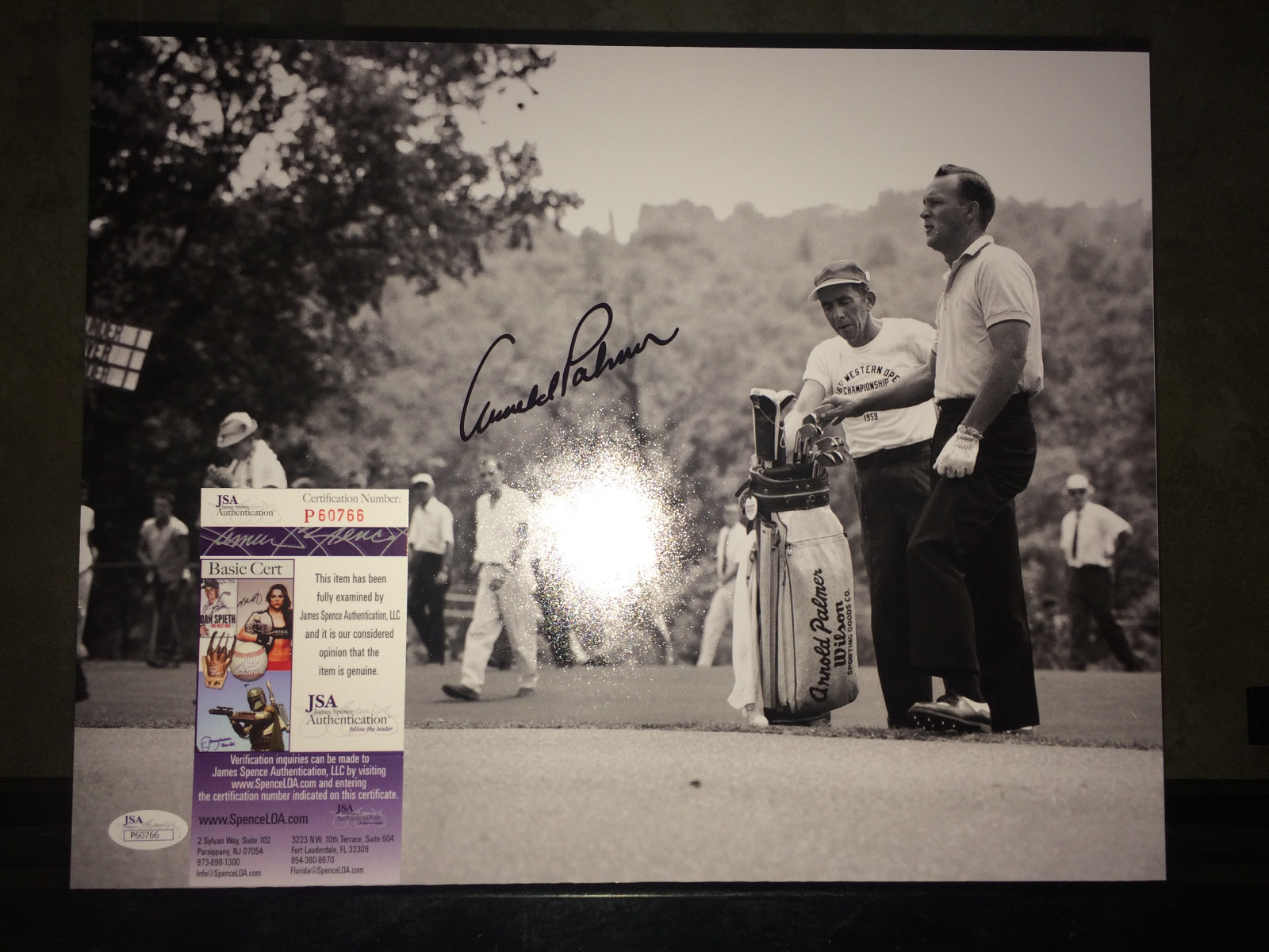 Arnold Palmer Autographed Signed /Auto 11X14 Photo The King 4X Masters Champ JSA 