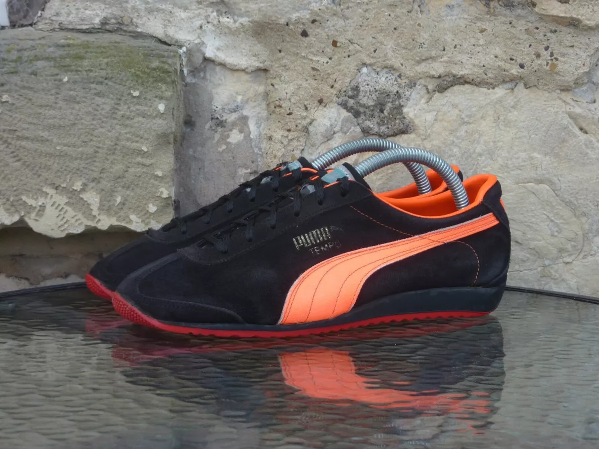 Puma black shoes mens clearance 1970s