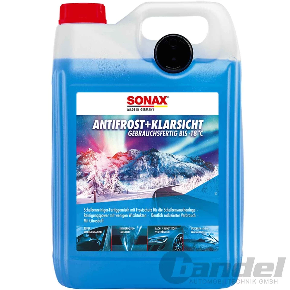 2x5L SONAX SCHEIBENFROSTSCHUTZ SCHEIBENREINIGER CITRUS  FERTIGMIX BIS -18 °C - Bild 2 von 4