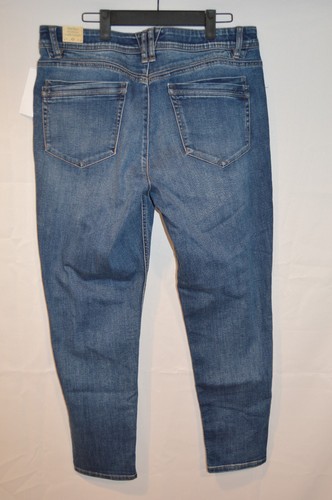 Democracy Ankle Skimmer Size 16 Women's Jeans Dark Wash Distressed - Picture 9 of 12
