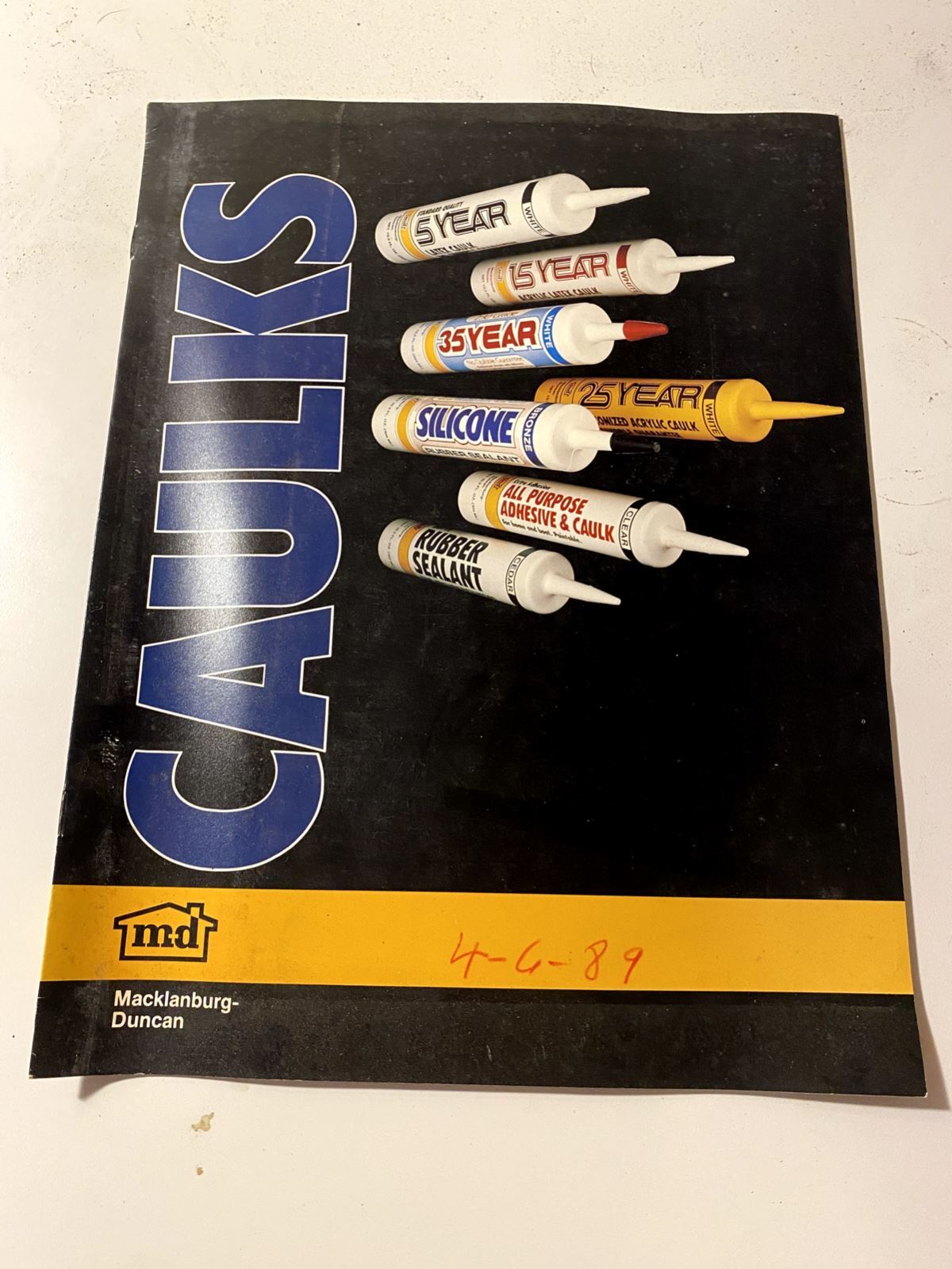 MacklanburgDuncan Caulks Catalog eBay