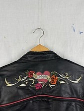 2000's Harley-Davidson Motorcycles insane black leather biker jacket