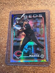 2024 Topps Chrome Baseball Prism Refractor # 177 Noelvi Marte RC