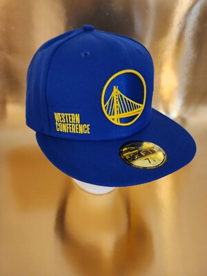 Golden State Warriors NBA New Era Size 1/8 Royal Blue 59FIFTY Fitted Hat 