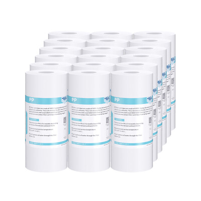 24 Pack 10''x4.5'' 5 Micron Sediment Water Filter Big Blue Whole House Cartridges
