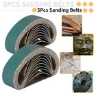 5Pcs 30*330mm 80/120/240 Grit Zirconia Sanding Belts For Angle Grinder Polishing