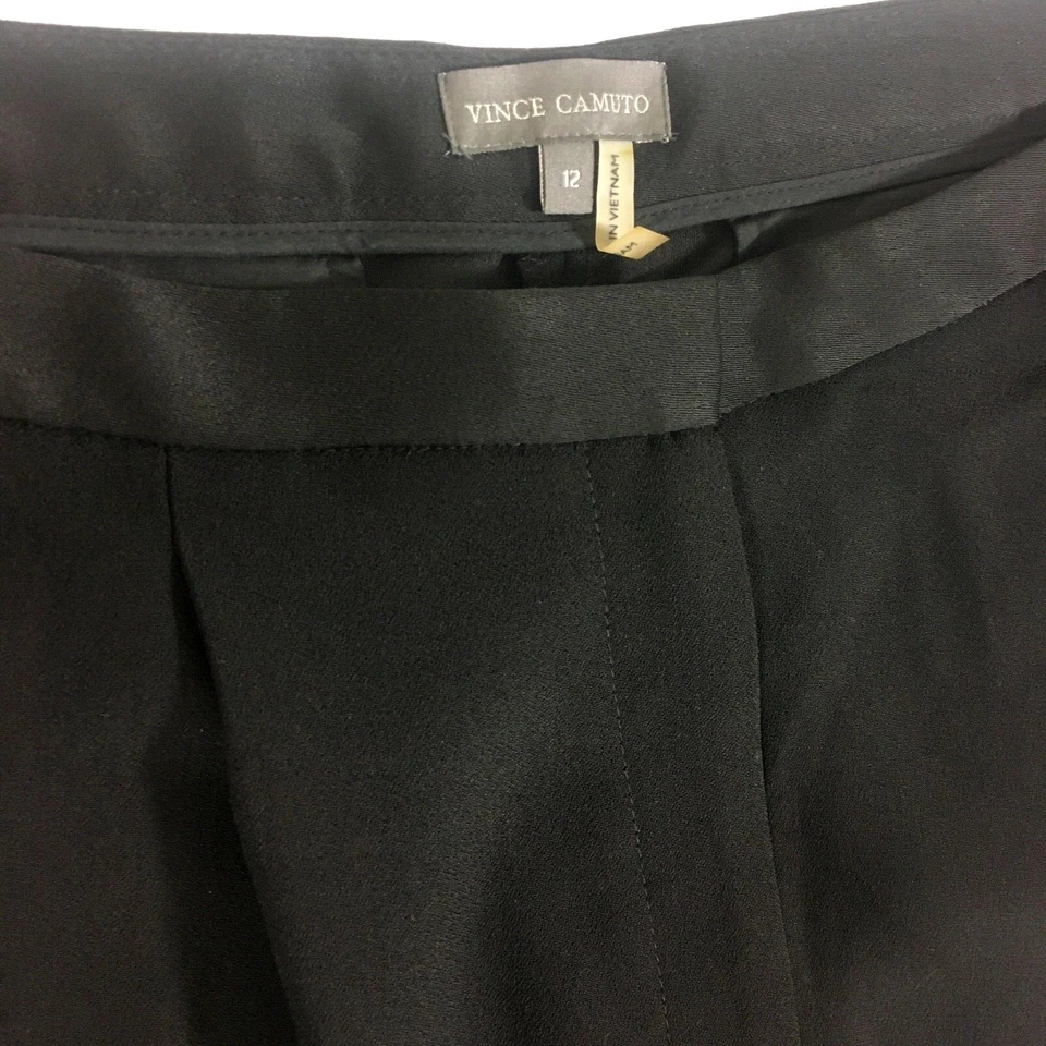 Nuevos Pantalones Cortos Vince Camuto Negros Pantalones Talla 12 Mujer Orig. $99.00 Foto 2 de 4