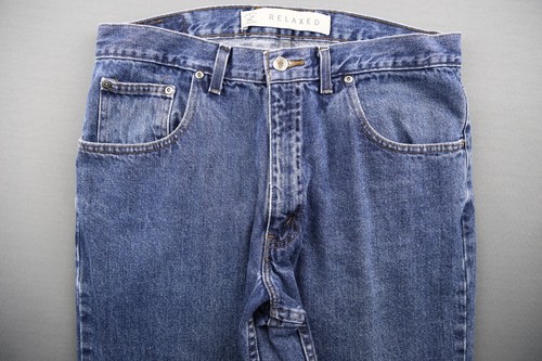 Pantalones de mezclilla vintage 2005 para hombre Arizona calce relajado 5 bolsillos talla lavado mediano 36x30 - Imagen 2 de 8