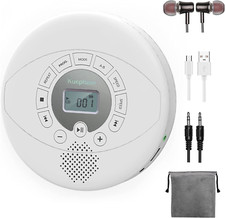 CD Player Portable, Rechargeable Portable Bluetooth CD Player, CD Walkman