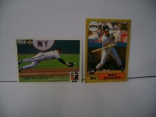 MATT WILLIAMS LOT 1994 C/CHOICE SILVER SIGNATURE #299   2001 TOPPS TRADED #129T
