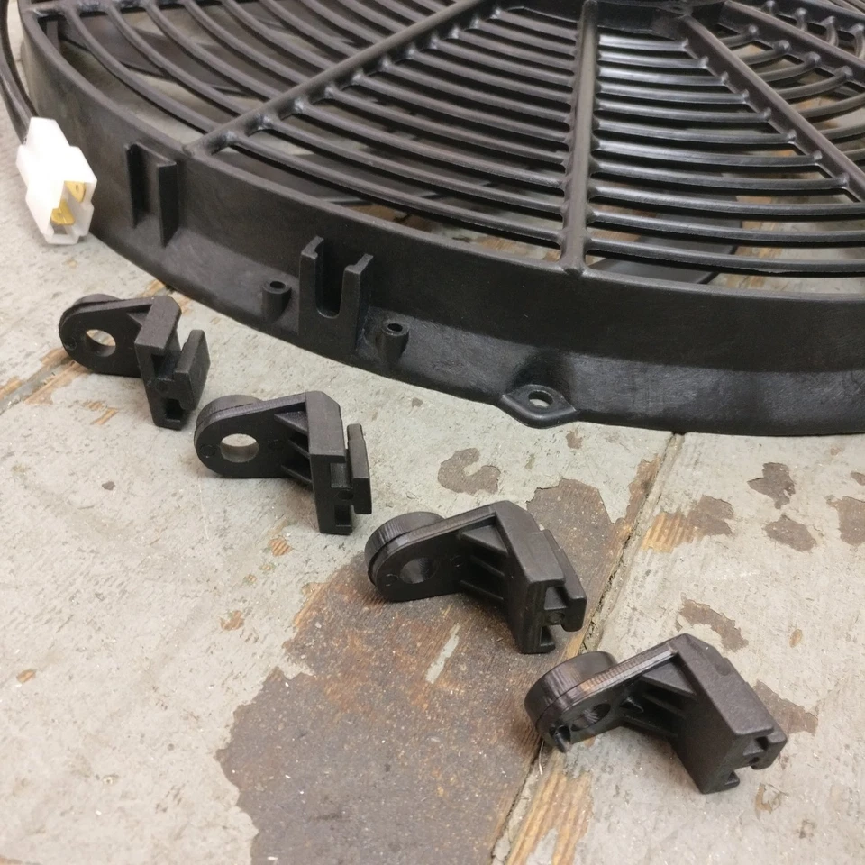 1979 Chevrolet Chevette 16 polegadas super duty radiador ventilador carcaça de refrigeração elétrica - Imagem 4 de 4