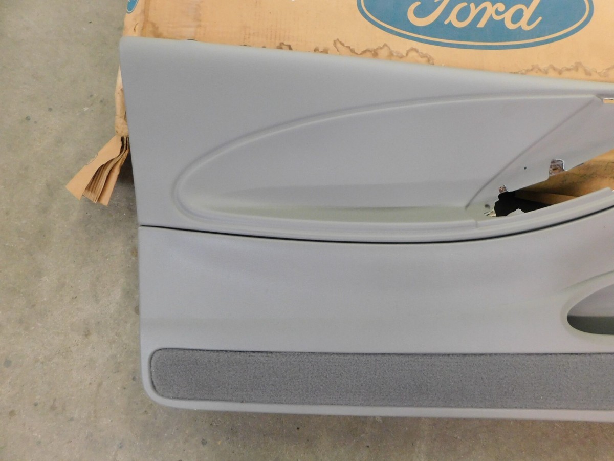 NOS OEM Ford 1997 1998 Mustang Grey Interior Door Panel LH Power