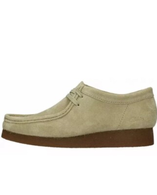 Clarks Herren Wallabee 2 Ahornwildleder Gummisohle UK Größe 10 G EU 44,5