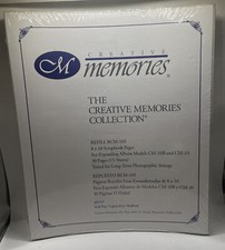 CREATIVE MEMORIES 8 x10 Scrapbook Album WHITE Refills RCM 10S 15sheets/ 30pgs 