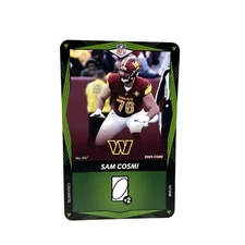 Sam Cosmi #47 Commanders 2024 UNO Elite Core Edition NFL - Green