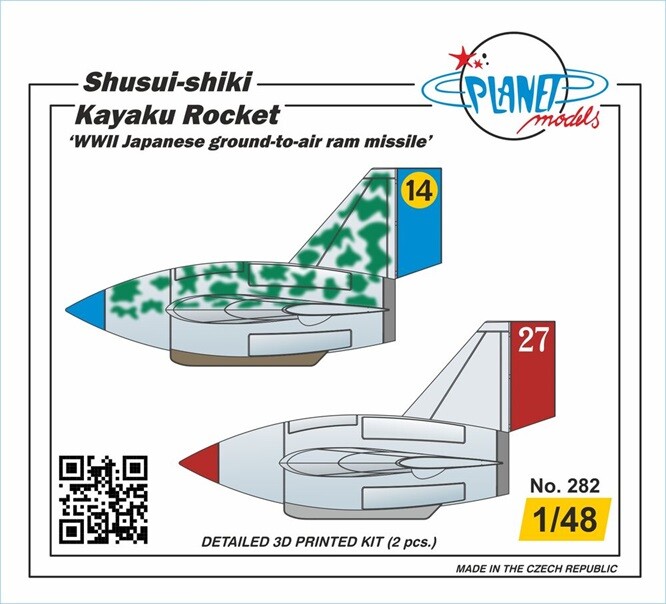 Planet Models 129-PLT282 - 1/48 Shusui-shiki Kayaku Rocket 'WWII Japanese Ground