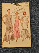 Vintage 1980s Vogue 9782 dress sewing pattern sizes 14-18 bust 36-40 uncut