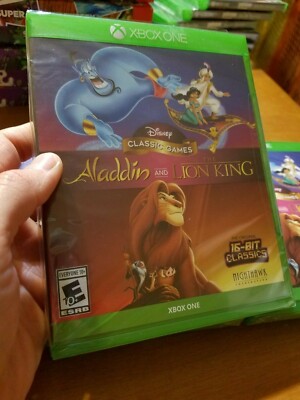 Xbox One Disney Classic Games Aladdin and The Lion King BRAND NEW FACTORY SEALED