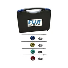 Complete Spraying Solution, 4 Precision Air Caps & Case for T,Series Guns