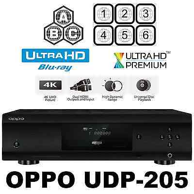 Oppo Digital Udp 205 Multi Code Region Free 4k Ultra Hd Blu Ray Dvd Player New Ebay