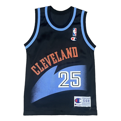 NBA Adidas Originals×CAVS Mark Price #25 VTG Champion Mark Price Cleveland Cavaliers Jersey #25 Black