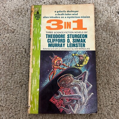 Three in One Science Fiction Paperback Book by Leo Margulies Pyramid 1963