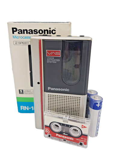 Panasonic RN-185 MicroCassette Grabadora de Voz Dictáfono Portátil Dictado De Colección - Imagen 2 de 24