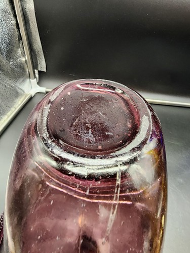 Amethyst Genie Decanter With Stopper Vintage Rare Beautiful - Picture 10 of 17