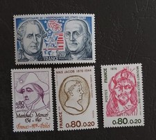 1976 Timbre France Neuf .Y&T N 1879,1880,1881,1882,non oblitérés,Très bon état.