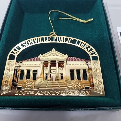 2003 Jacksonville Public Library HISTORICAL ASSOCIATION CHRISTMAS ORNAMENT - Picture 3 of 5