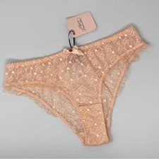 Agent Provocateur Dorotia AP Logo Nude Full Brief AP4 Large NWT