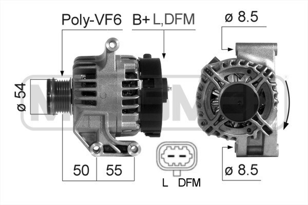 ERA Lichtmaschine Generator 105A 14V FüR Opel Corsa D 1.3 Cdti 210687A-image
