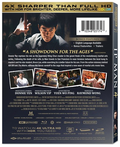 Ip Man 4:The Finale(BD Combo, DVD or 4K+BD Combo) WGU03170D,WGU03173B, WGU03174B - Picture 7 of 7