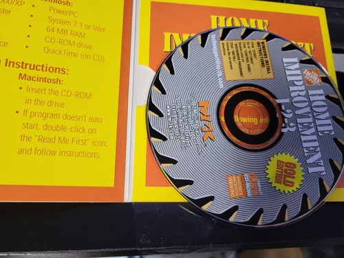 Home Improvement 1-2-3 Gold Edition CD ROM Windows/Mac Home Depot, Vintage. - Picture 3 of 3