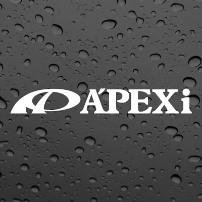 APEXI A'PEXI X2 AUFKLEBER WEISS GRAFIK DECAL STICKER RENNSTRECKE JDM JAP CAR