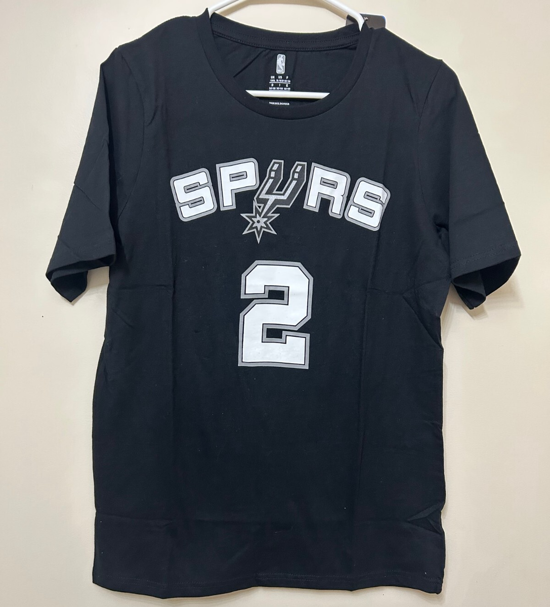 San Antonio Spurs NBA # 2 Leonard Name & Number Short Sleeve Youth