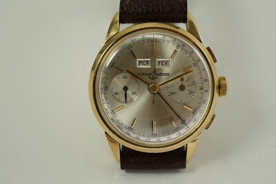 Gold Ulysse Nardin Valjoux 23 Unpolished Ulysse Nardin Vintage