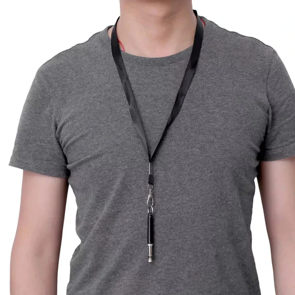 Silbato para perro dejar de ladrar tren de sonido silencioso con correa Foto 2 de 4