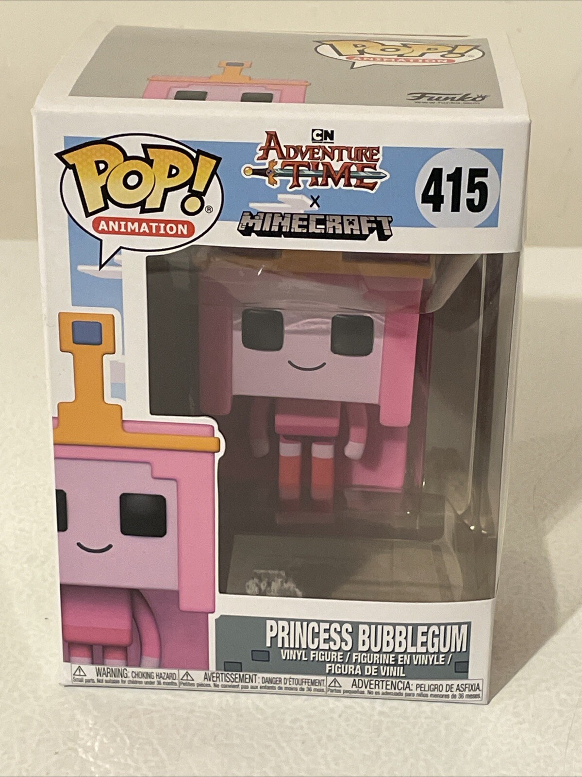 Funko Pop! : Adventure Time - Princess Bubblegum (Minecraft Style) #415