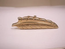 Feather Quill SWANK SINGLE Vintage Cuff Link replace lost/broken zh61