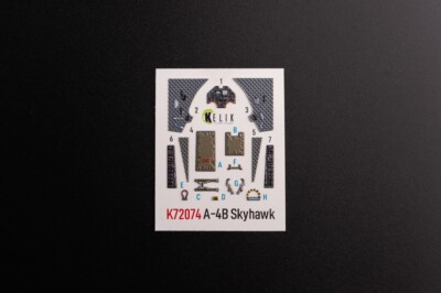 Kelik K72074 A-4B ''Skyhawk''   interior 3D decals (Hobby 2000/Fujimi) 1/72