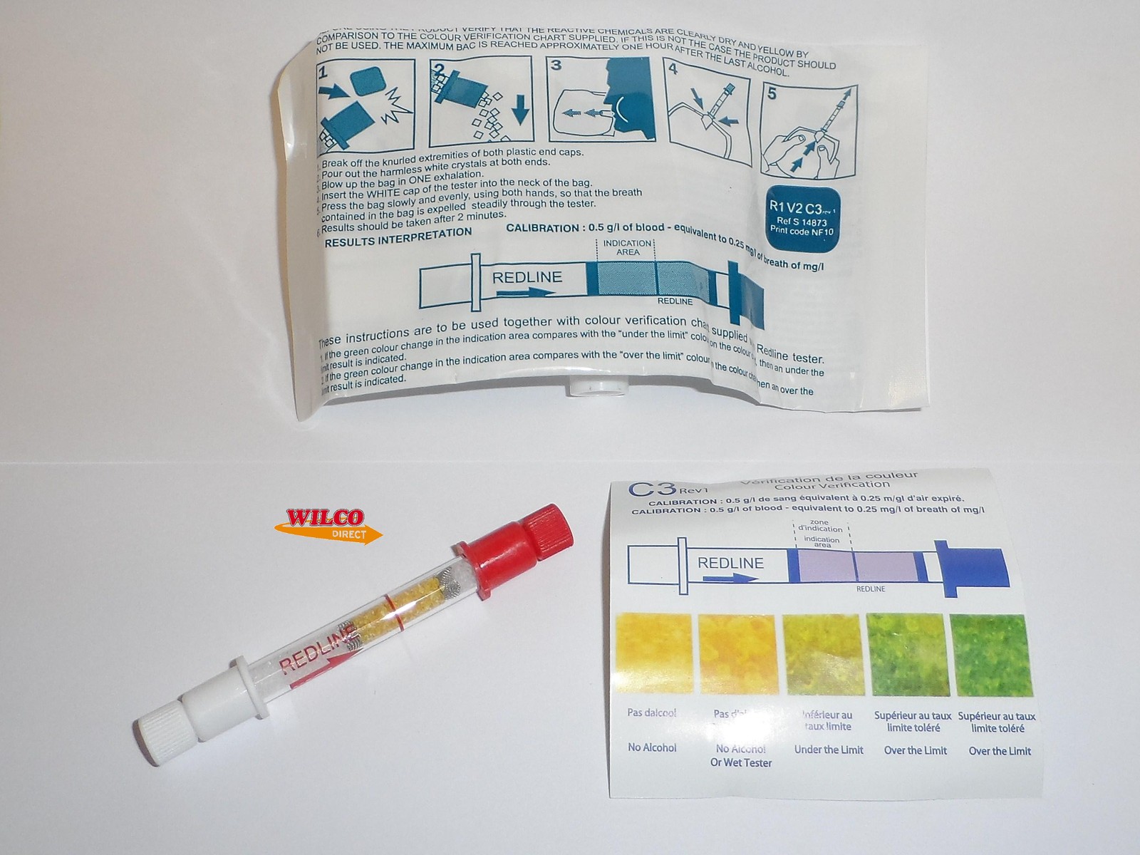Alcohol Breathalyser Kit For France NF Approved Twin Pack French Law