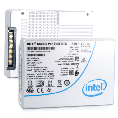 New Intel P4510 2TB PCIe Gen3 x4 NVMe U.2 2.5" Enterprise SSD - SSDPE2KX020T801 - Picture 3 of 5