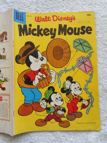 WALT DISNEY'S MICKEY MOUSE #47-(APRIL-MAY,1956)-DELL - Picture 2 of 3