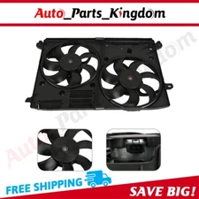Radiator Condenser Cooling Fan Assembly For 2013 2014 2015-2020 Ford Fusion 2.5L