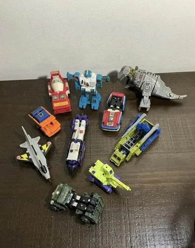 Vintage G1 Transformers Lot Of 10 As Is Grimlock, Skydive, Astrotrain, & Others
