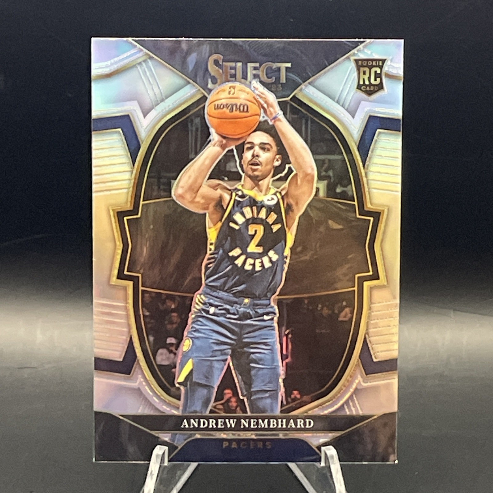 2022-23 Panini Select Silver Prizm #77 Concourse Andrew Nembhard Rookie Pacers