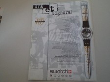 advertising Pubblicità 1997 OROLOGIO SWATCH ACCESS ORA ET SIGNORA JUVENTUS